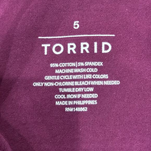 TORRID Women's Cross Front Tank Wine Size 5X - Picture 6 of 7